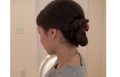 claw updo for work