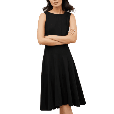 fit and flare work dress from mmlf