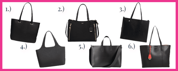 collage of 6 of the best laptop totes for women in 2023